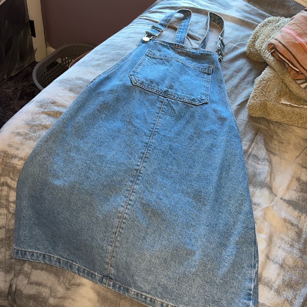 Overall Denim Dress